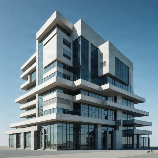 Modern architecture of a corporate headquarters